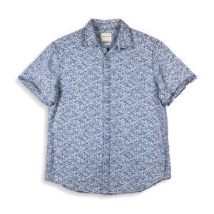 Denim & Flower Ricky Singh Mens Chambray Short Sleeve Button Down Slim Fit XL